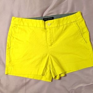 Banana Republic bright yellow Shorts.  Sz 0